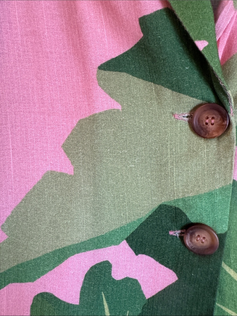 NWOT Farm Rio Tropicalist Pink/Green Lightweight Linen/Viscose Blazer Jacket - Picture 5 of 13
